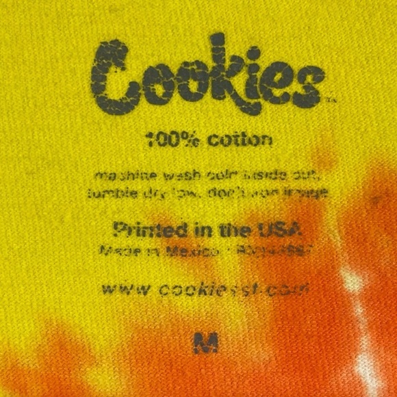 Cookies Medium Vibrant Bright Tie Dye Swirl Hippie Boho Cut Off Tank Top Beach - Picture 9 of 10